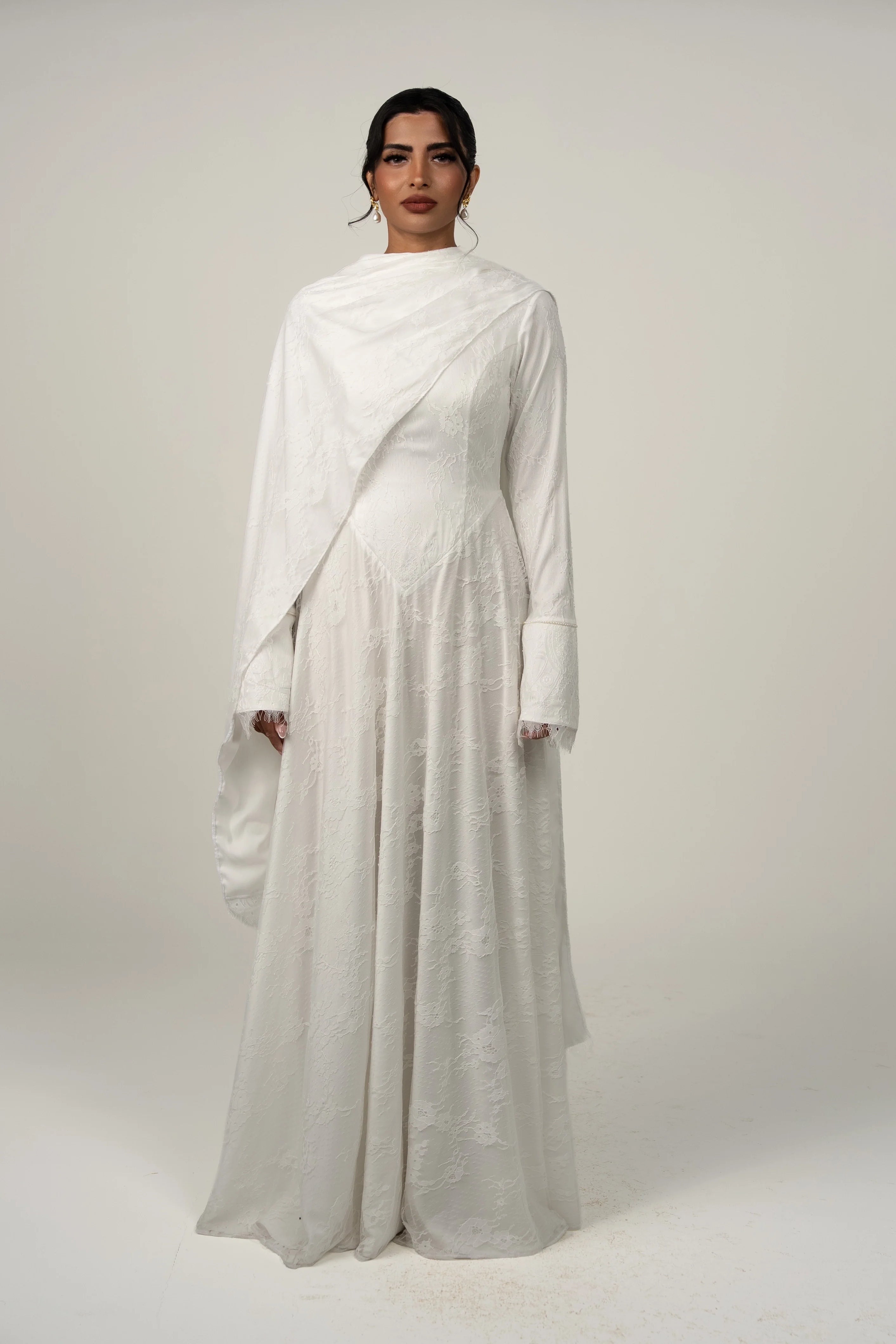 Aisha Lace Wrap Scarf Maxi