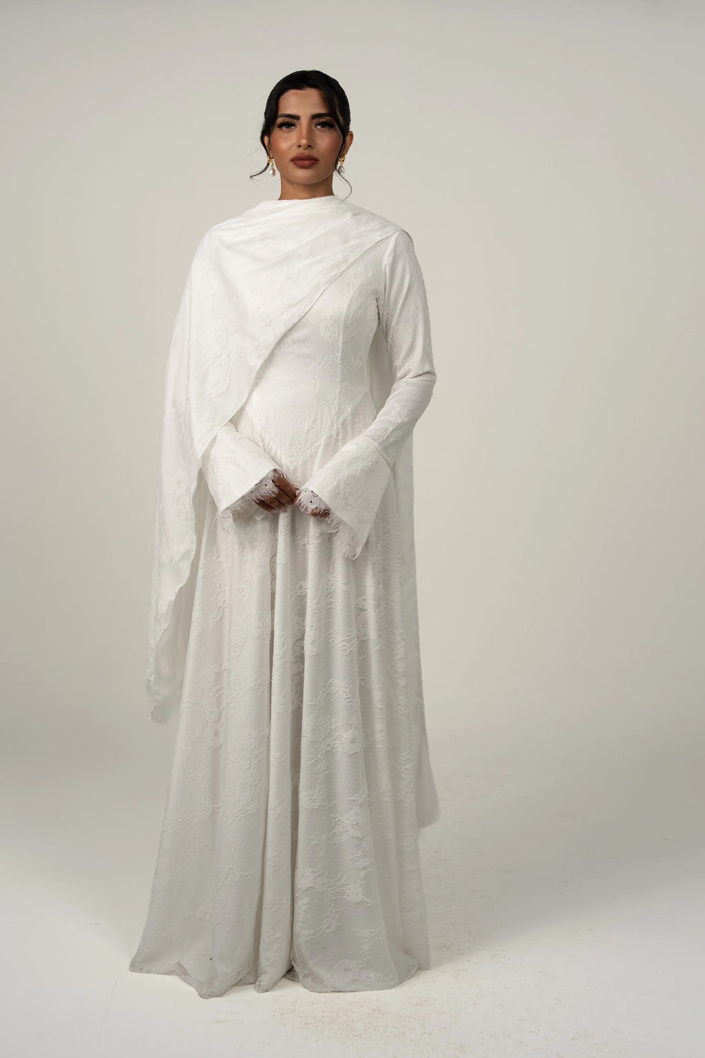 Aisha Lace Wrap Scarf Maxi