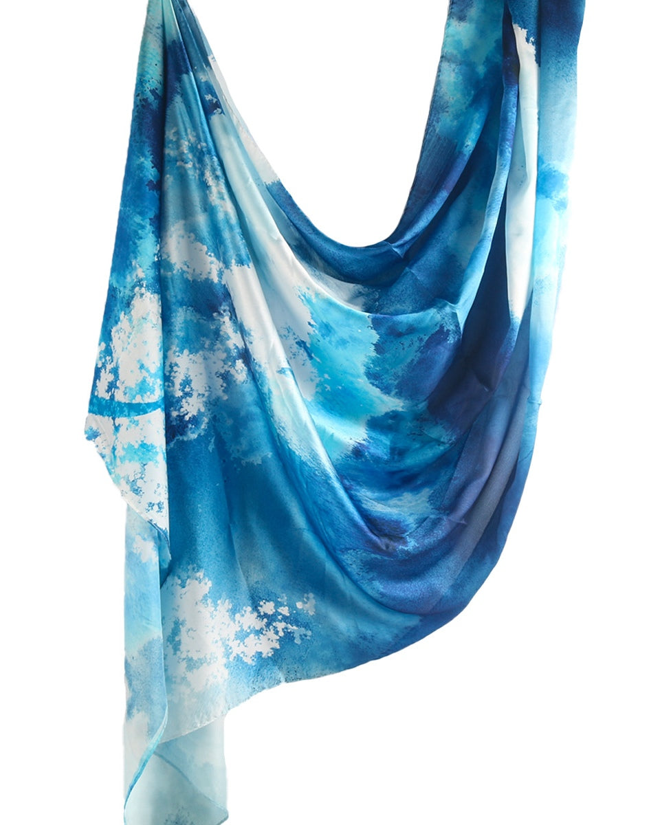 Silk Marble Print Hijab-11