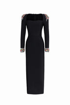 Niaca Rhinestones Bandage Midi Dress	