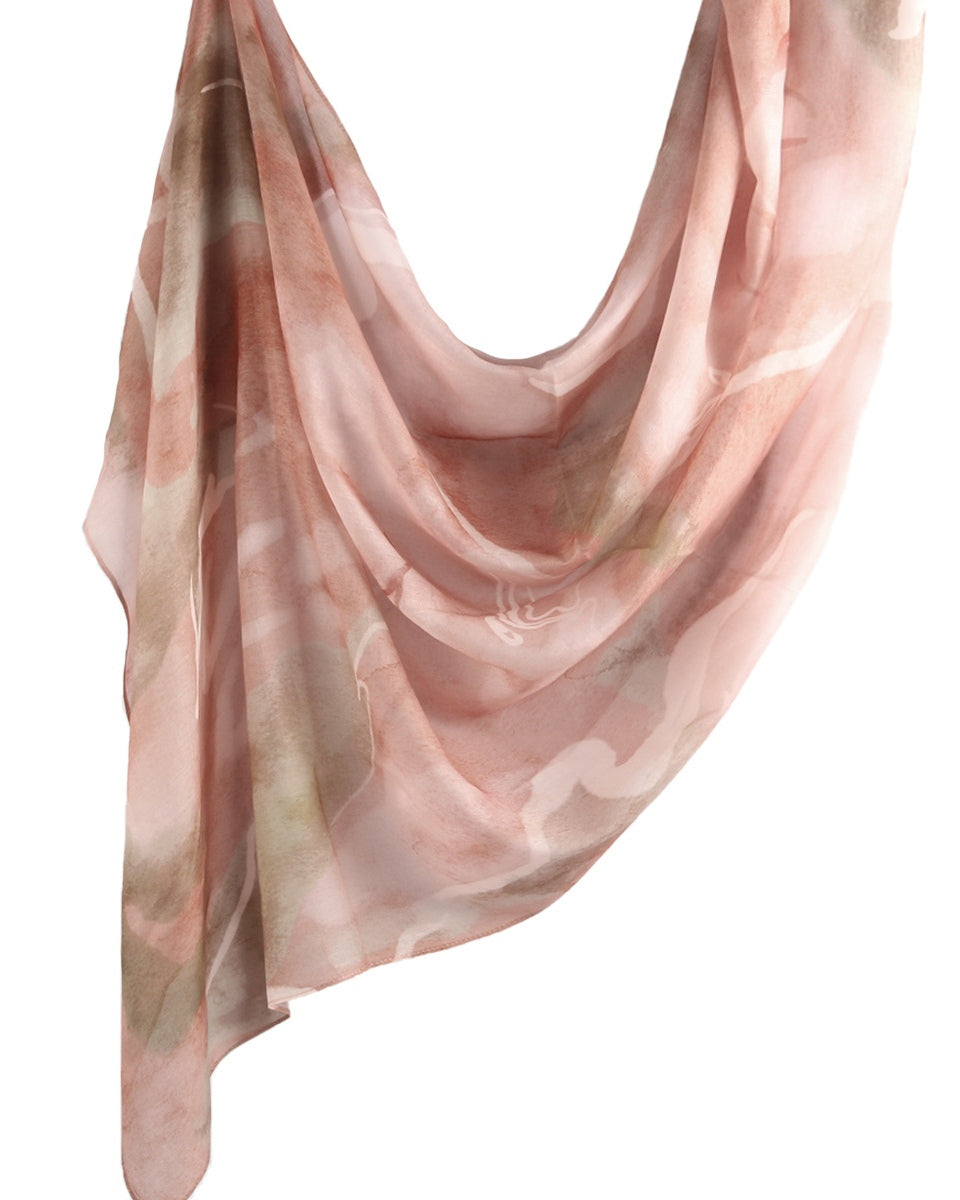 Modal Cotton Satin Printed Shawl Hijab-14