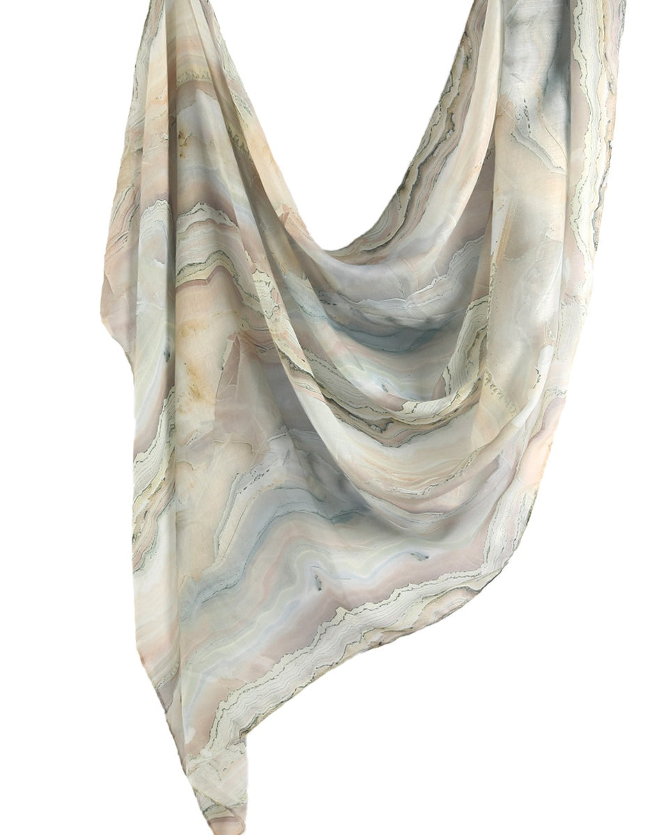 Modal Cotton Satin Printed Shawl Hijab-19