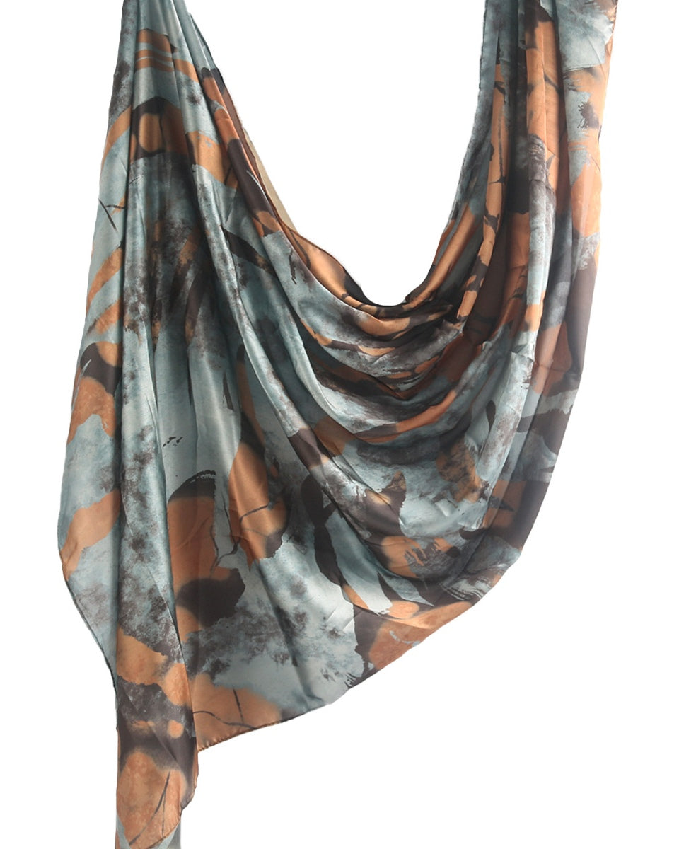 Silk Marble Print Hijab-19
