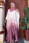 Elena Tie Dye Kaftan Maxi Dress-Pink