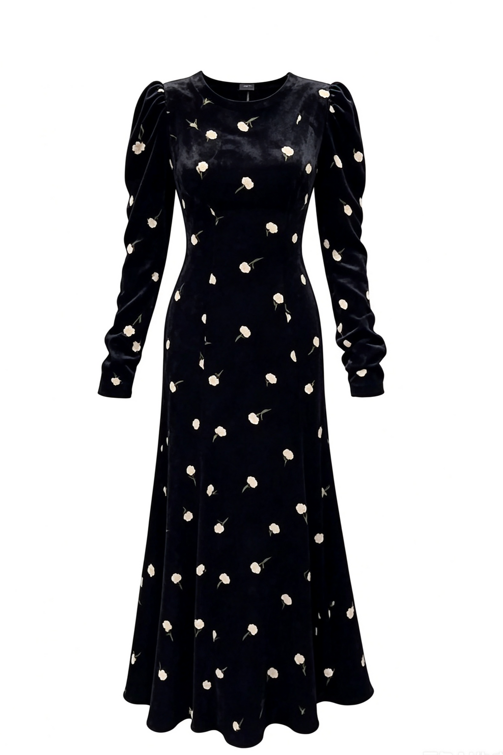 Maya Floral Jacquard Mermaid Maxi Dress