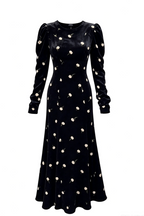Maya Floral Jacquard Mermaid Maxi Dress