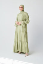 Bohemian Abaya Set-Green