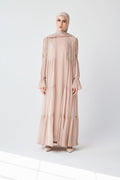 Bohemian Abaya Set-Pink