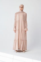 Bohemian Abaya Set-Pink