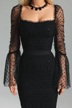 Crana Mesh Midi Dress	