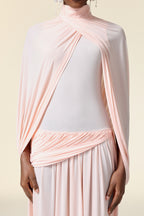 Martha Asymmetric Folds Maxi Dress	