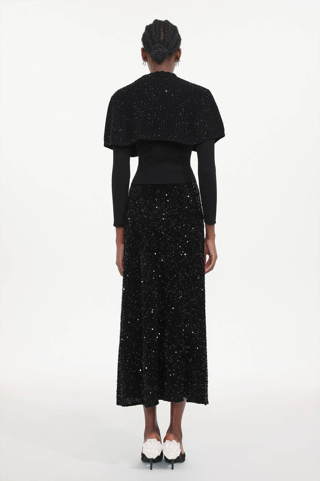 Winmy Elegant Embellished Sequin Three-Piece Set	