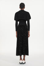 Winmy Elegant Embellished Sequin Three-Piece Set	