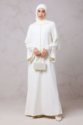 Layali Lace Embroidered Abaya & Hijab Set
