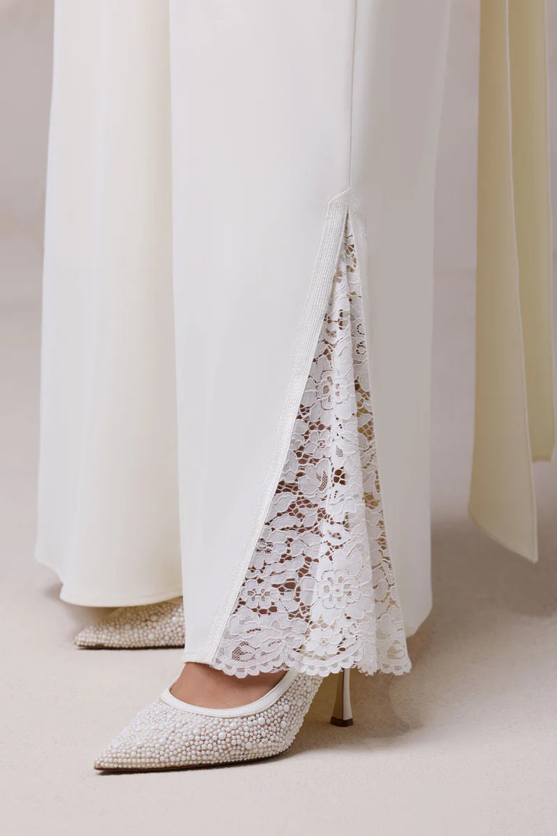 Layali Lace Embroidered Abaya & hijab