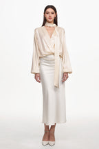 Vivi Elegant Top And Belt Set	