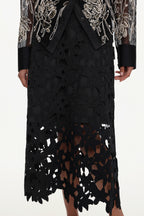 Wilma Elegant Tailored Woven Top And Skirt Set	