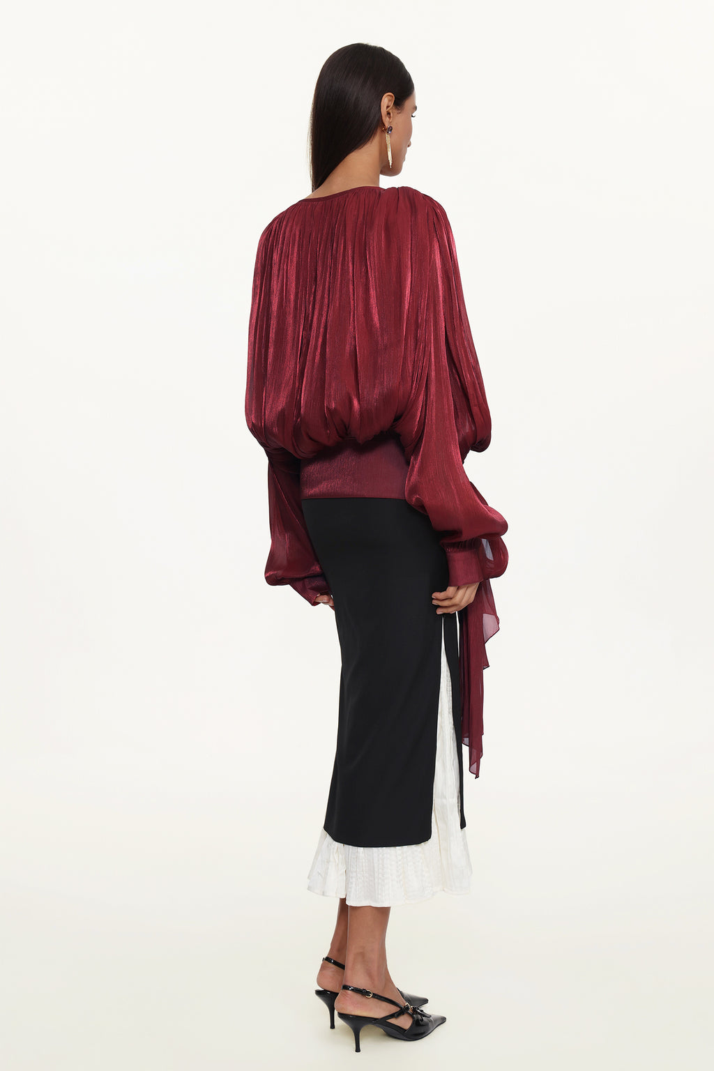 Dolo Chic Tailored Woven Top And Skirt Set	