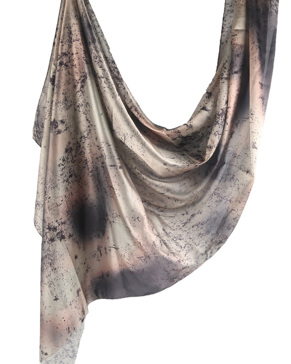 Silk Marble Print Hijab-20