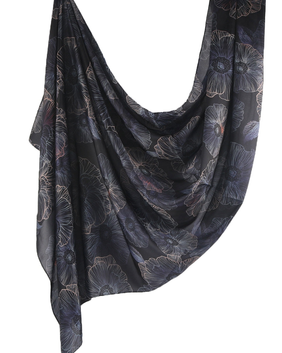 Silk Marble Print Hijab-23