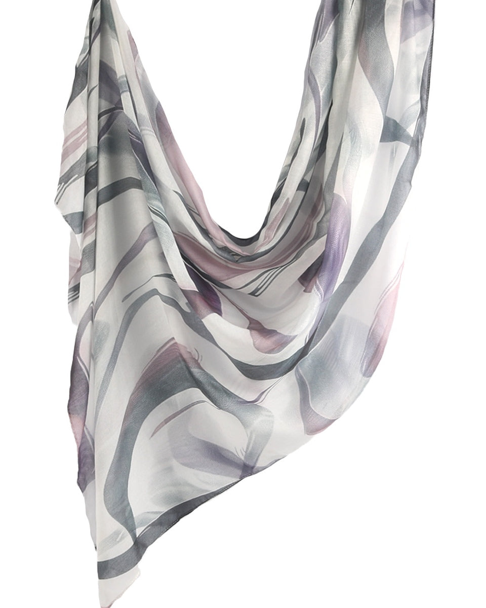 Modal Cotton Satin Printed Shawl Hijab-24