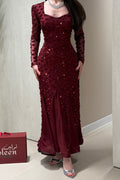 Zora Sweetheart Beaded Mermaid Maxi