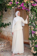 Elegant Luxury Lightweight Long Sleeve Maxi Dress-Yellow