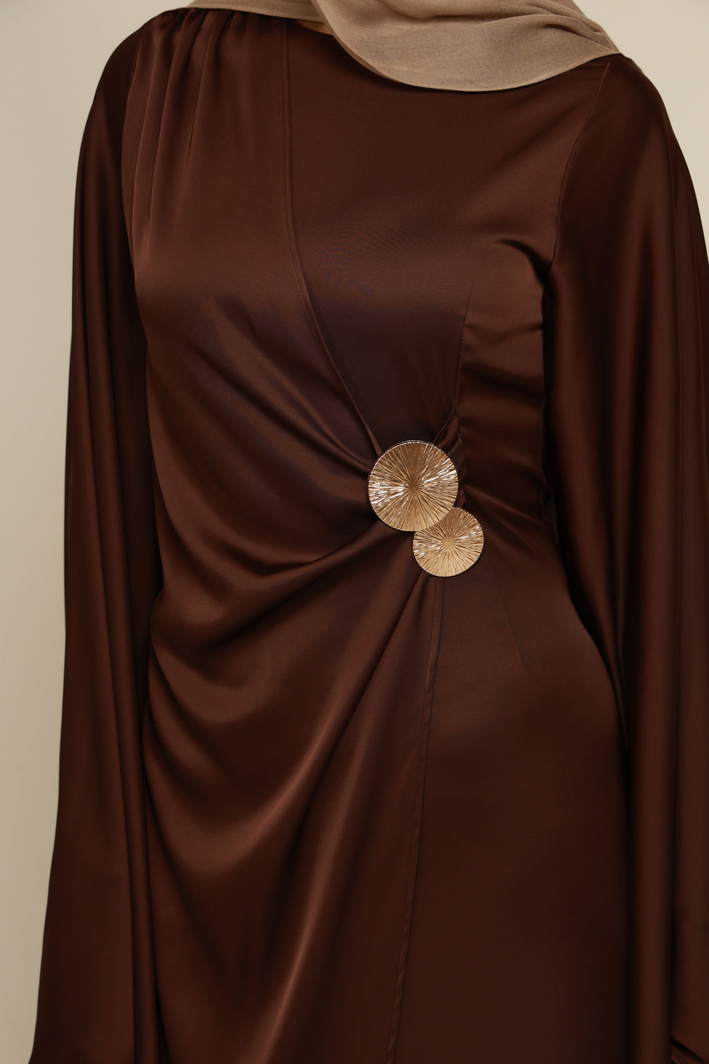 Emma Metallic Ornament Maxi Dress