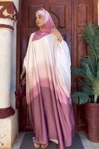 Elena Tie Dye Kaftan Maxi Dress-Pink
