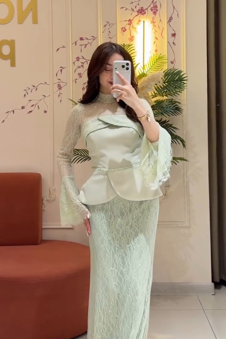 Maren Peplum Lace Mermaid Co-ord