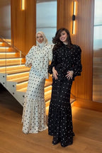 Maren Polka‑Dot Two‑piece Suit-Black