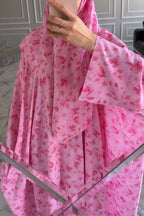 Amara Printed Loose Wide‑Sleeve Abaya