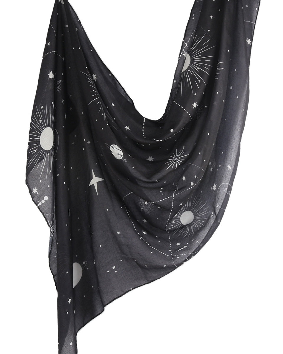 Modal Cotton Satin Printed Shawl Hijab-30