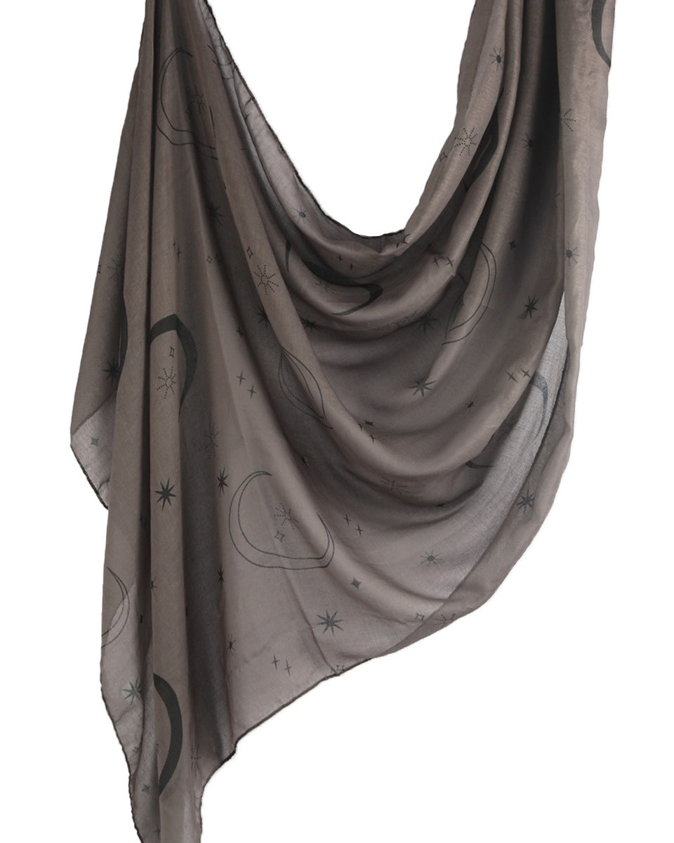 Modal Cotton Satin Printed Shawl Hijab-31