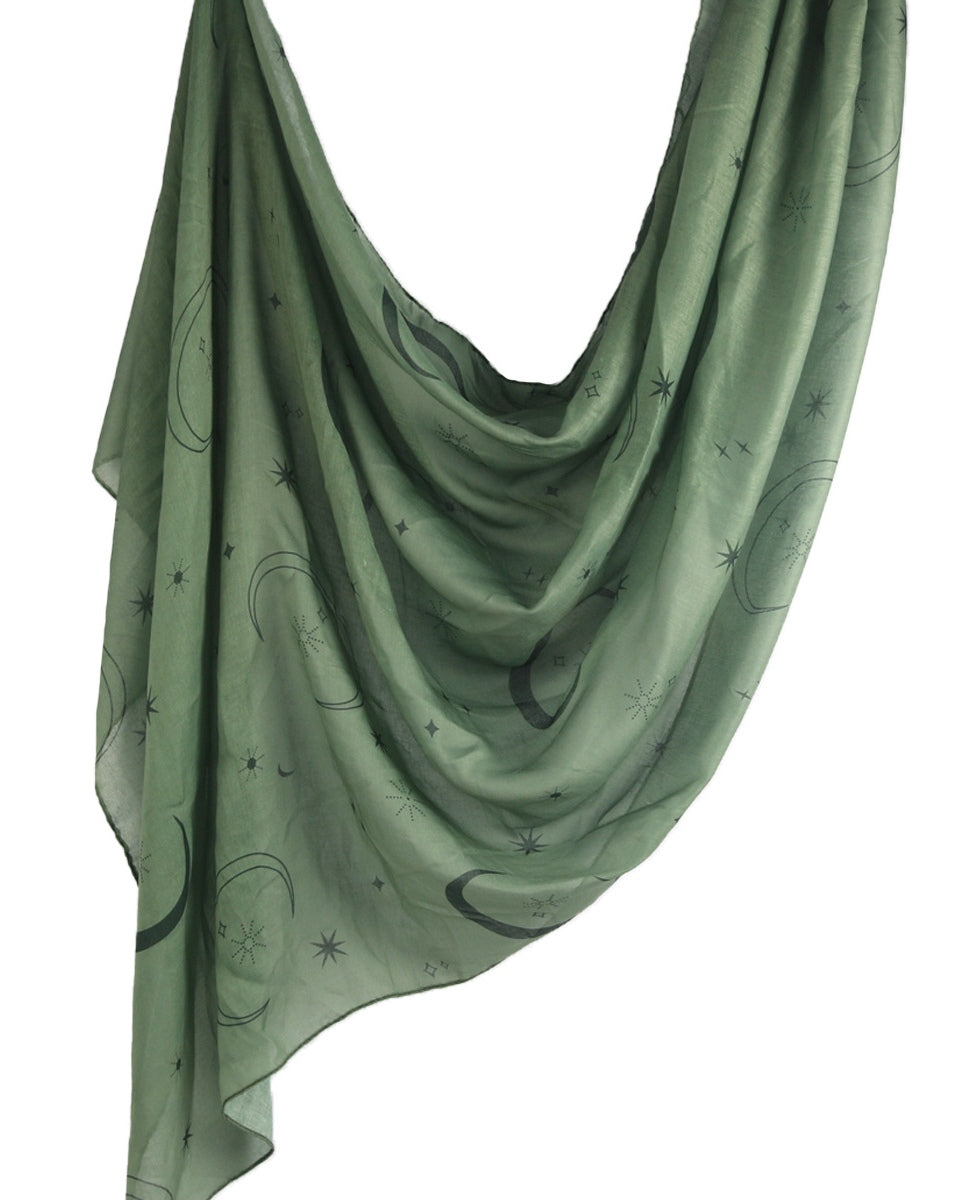 Modal Cotton Satin Printed Shawl Hijab-32
