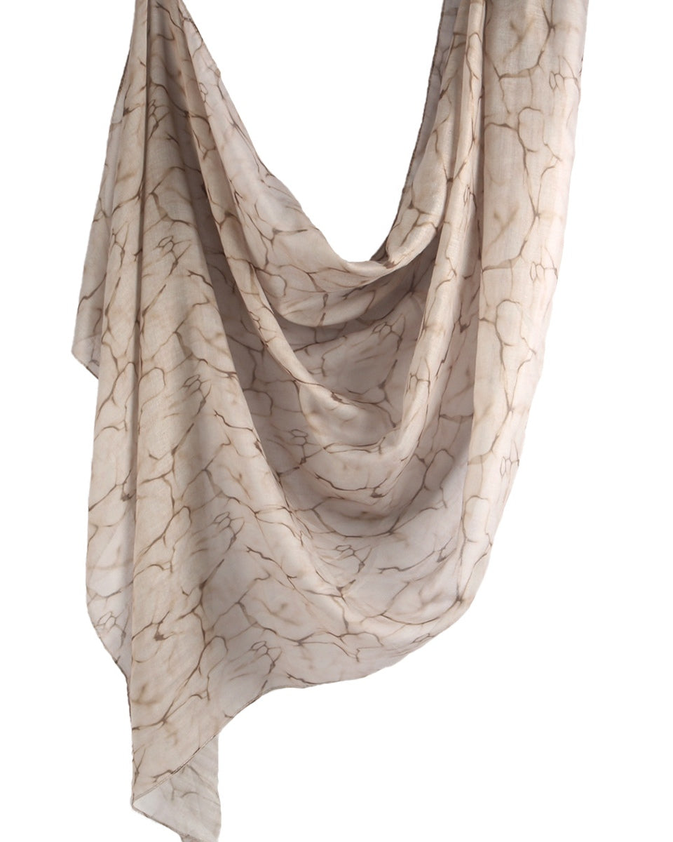 Modal Cotton Satin Printed Shawl Hijab-33