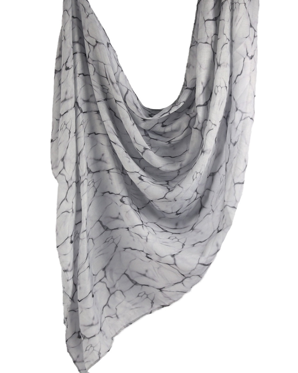 Modal Cotton Satin Printed Shawl Hijab-34