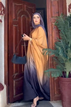 Grace Ombre Kaftan Maxi Dress-Orange