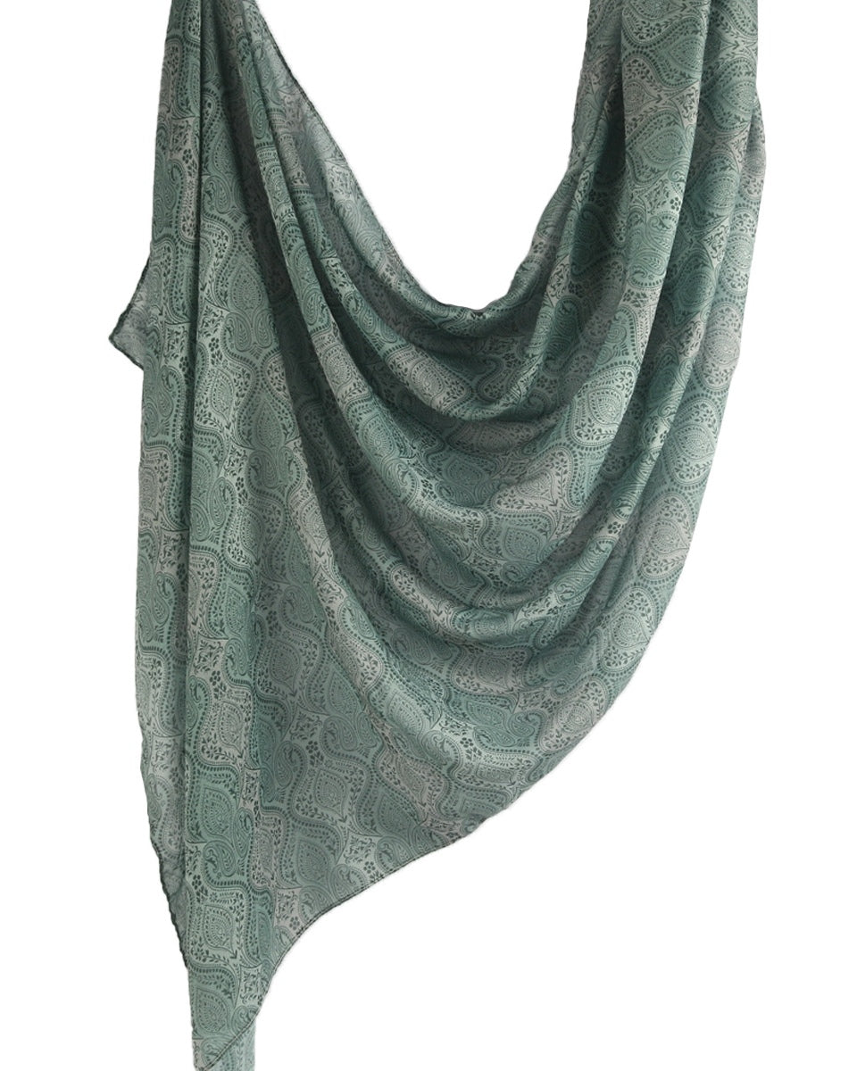 Modal Cotton Satin Printed Shawl Hijab-35