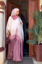 Elena Tie Dye Kaftan Maxi Dress-Pink
