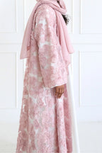 Farah 3D Floral Open Long Abaya