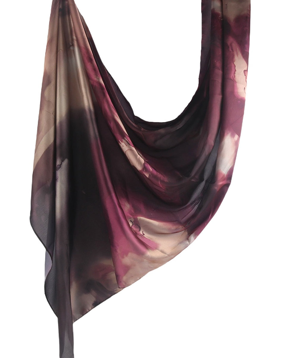Silk Marble Print Hijab-37