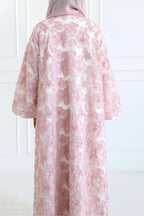 Farah 3D Floral Open Long Abaya