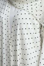 Polka Dot Open Abaya & Matching Hijab Two-Piece Set