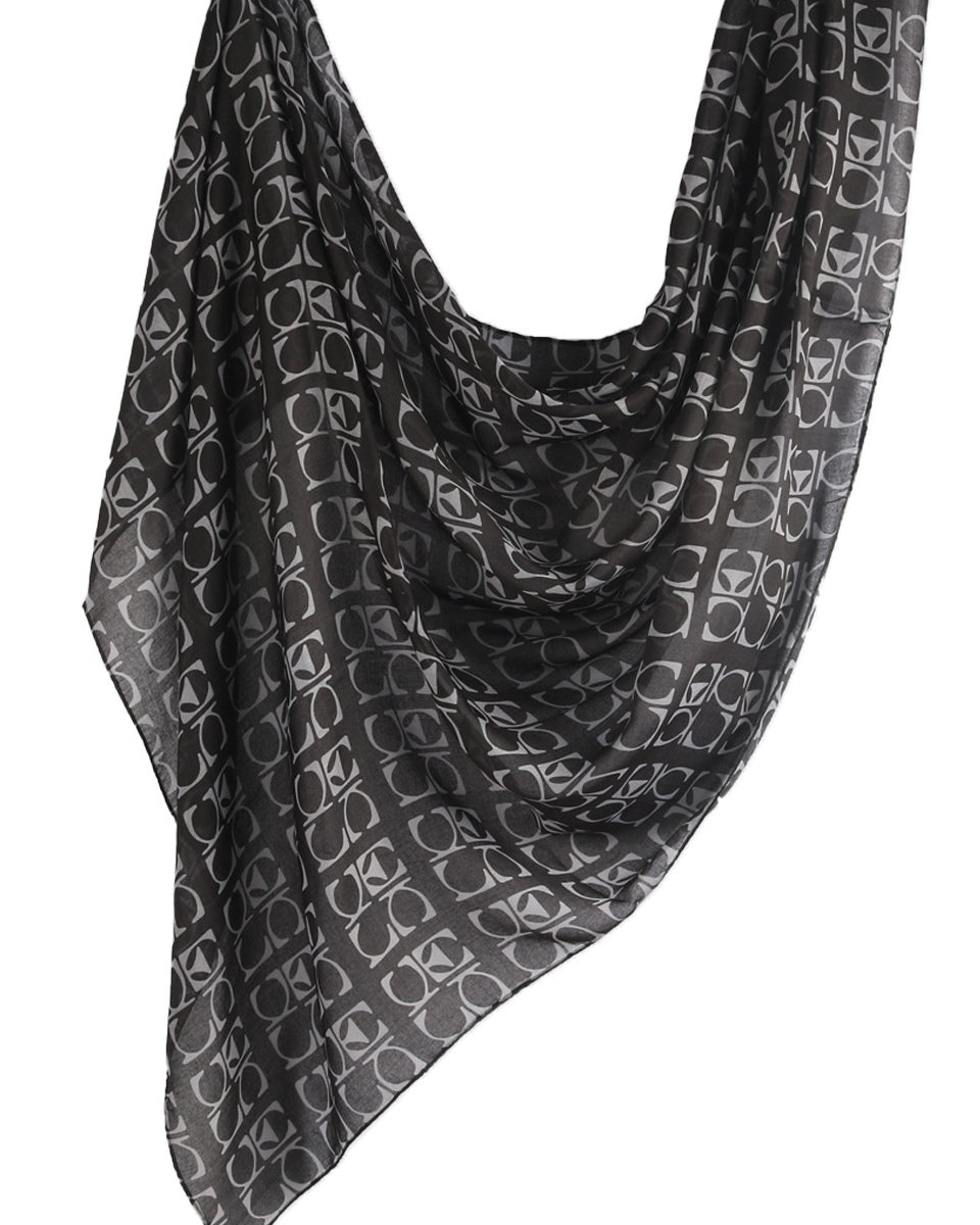 Modal Cotton Satin Printed Shawl Hijab-39