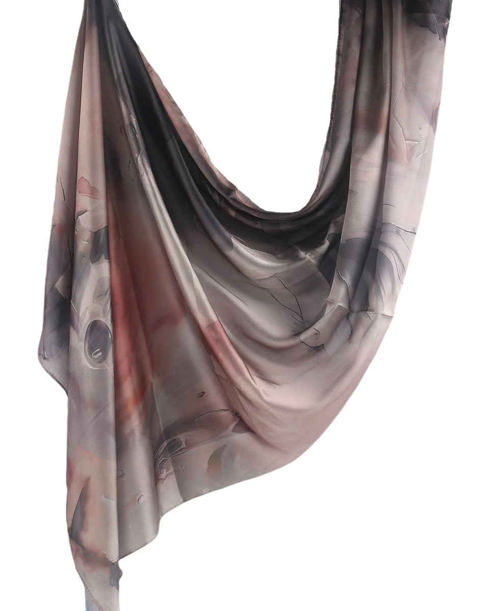 Silk Marble Print Hijab-39
