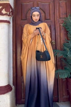 Grace Ombre Kaftan Maxi Dress-Orange