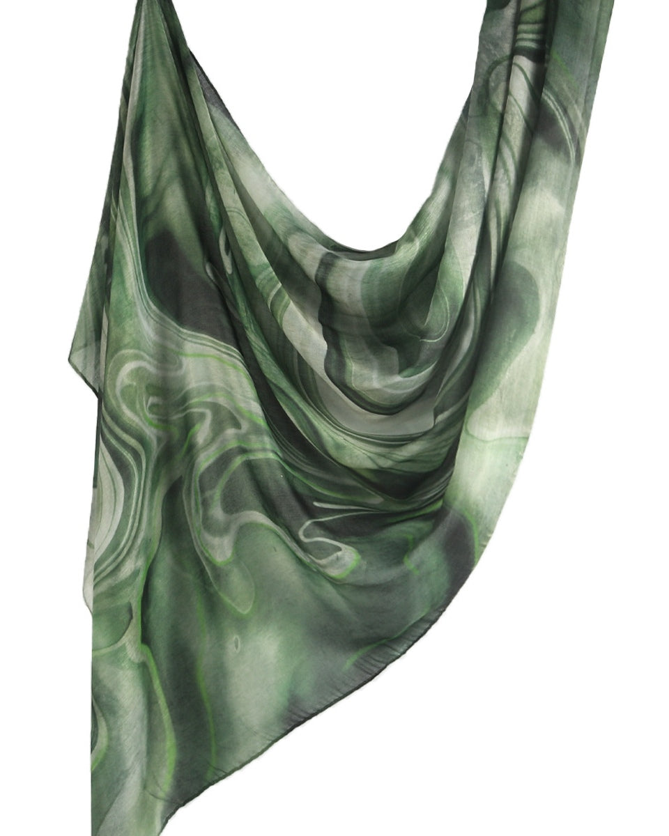 Modal Cotton Satin Printed Shawl Hijab-44