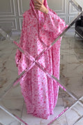 Amara Printed Loose Wide‑Sleeve Abaya