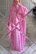 Amara Printed Loose Wide‑Sleeve Abaya